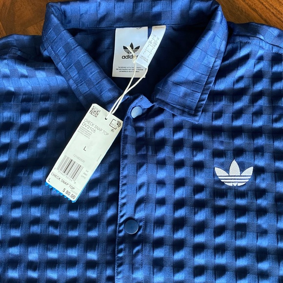 adidas Other - NWT Adidas Check Snap Top Short Sleeve Shirt